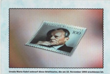 Willy Brandt Briefmarke Willy Brandt Briefmarke