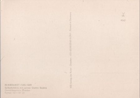 Rembrandt Selbstbildnis mit Gattin Saskia