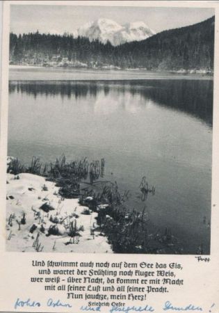 Auf dem See das Eis Sinnspruch Auf dem See das Eis Sinnspruch