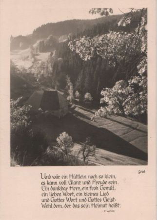 Hüttlein noch so klein Sinnspruch Hüttlein noch so klein Sinnspruch