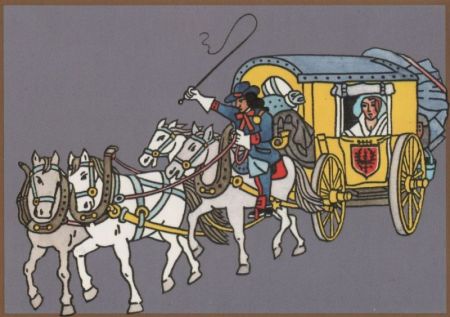 Postkutsche Vierergespann Postkutsche Vierergespann