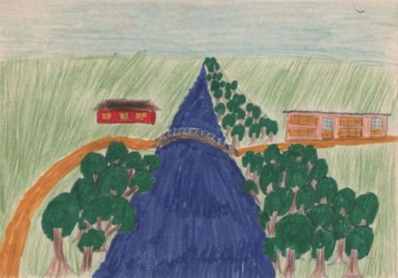 Kinderzeichnung Fluss Kinderzeichnung Fluss