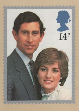 Charles und Di Briefmarke Charles und Di Briefmarke