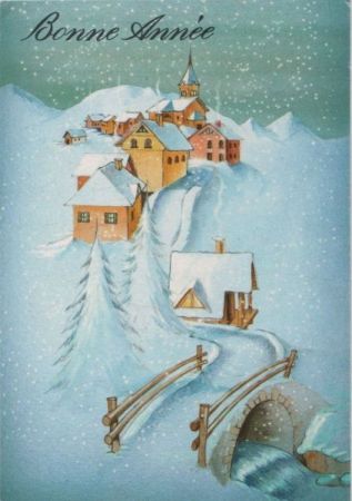 Bonne Annee Winterbild Bonne Annee Winterbild