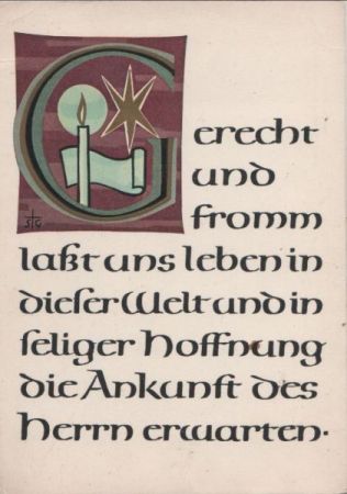 Gerecht und fromm Sinnspruch Gerecht und fromm Sinnspruch