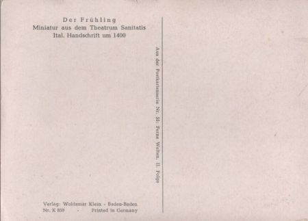 Der Frühling Ital. Handschrift Der Frühling Ital. Handschrift