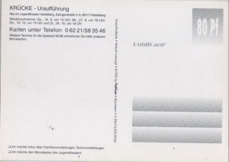Jugendtheater Heidelberg Krücke Jugendtheater Heidelberg Krücke