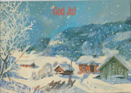 God Jul Winterbild God Jul Winterbild