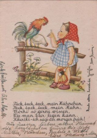 Tuck tuck tuck mein Hühnchen Tuck tuck tuck mein Hühnchen