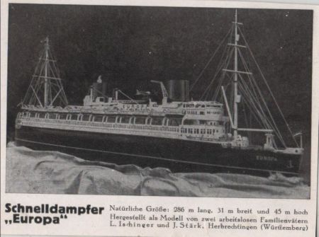 Europa Schnelldampfer Europa Schnelldampfer