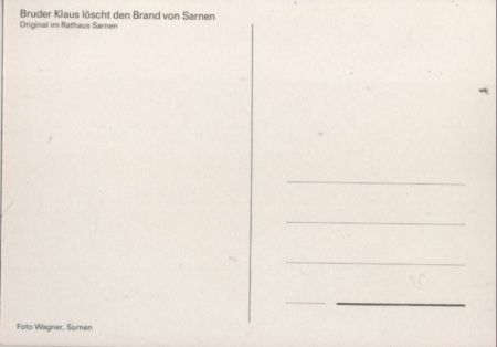 Bruder Klaus Brand von Sarnen Bruder Klaus Brand von Sarnen