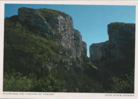 Provence - Frankreich - Felswände des Canyon du Verdon Provence - Frankreich - Felswände des Canyon du Verdon