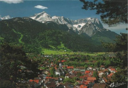 Garmisch-Partenkirchen - gegen Zugspitzgruppe Garmisch-Partenkirchen - gegen Zugspitzgruppe