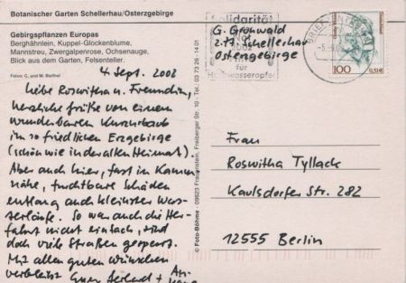 Altenberg-Schellerhau - Botanischer Garten