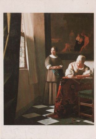 Jan Vermeer Briefschreiberin und Dienstmagd Jan Vermeer Briefschreiberin und Dienstmagd