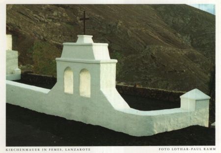 Lanzarote - Spanien - Kirchenmauer in Femes Lanzarote - Spanien - Kirchenmauer in Femes