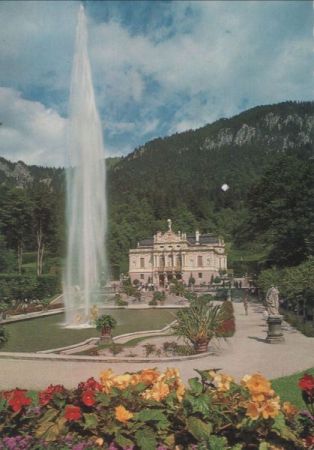 Ettal, Schloss Linderhof - mit Fontäne Ettal, Schloss Linderhof - mit Fontäne