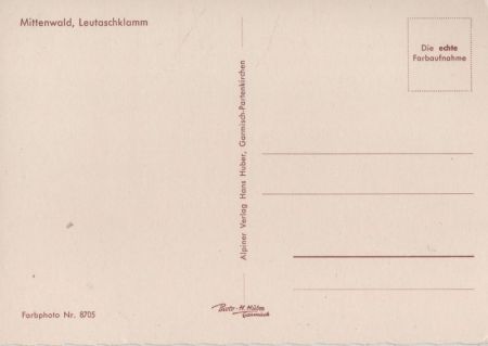 Mittenwald - Leutaschklamm Mittenwald - Leutaschklamm
