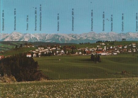 Scheidegg - mit Bregenzerwald-Bergen Scheidegg - mit Bregenzerwald-Bergen