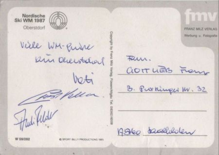 Oberstdorf - Nordische Skiweltmeisterschaften 1987