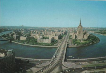 Moskau - Russland - Panorama mit Brücke Moskau - Russland - Panorama mit Brücke