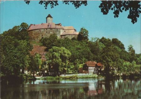 Lichtentanne, Burg Schönfels - Blick zur Burg Lichtentanne, Burg Schönfels - Blick zur Burg