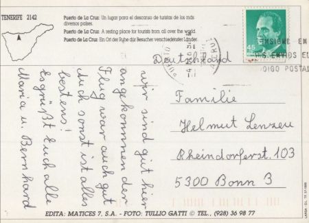 Puerto de la Cruz - Spanien - von oben