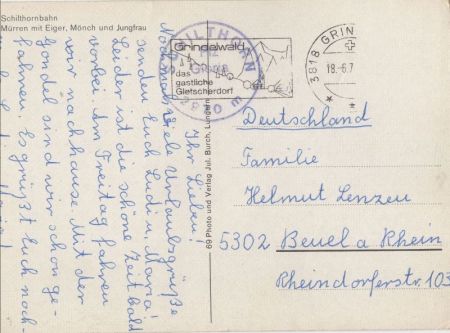 Mürren - Schweiz - mit Eiger, Mönch und Jungfrau