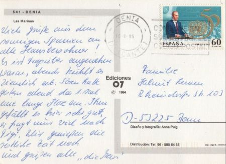 Denia - Spanien - Blick vom Wasser