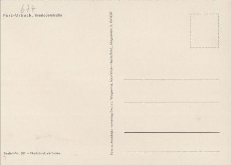 Porz (OT von Köln) - Urbach, Breslauerstraße