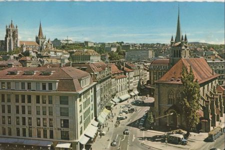 Lausanne - Schweiz - Place St-Francois Lausanne - Schweiz - Place St-Francois