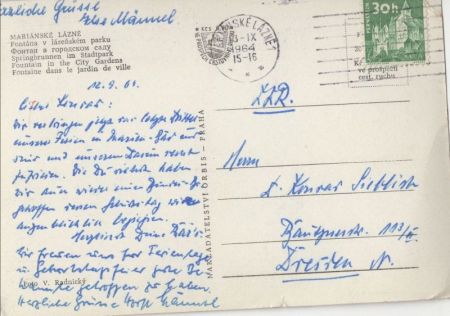 Marianske Lazne - Tschechien - Springbrunnen im Stadtpark