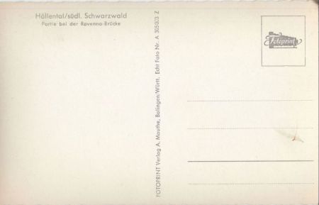 Höllental (Schwarzwald) - Ravenna-Brücke