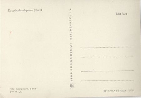 Rappbodetalsperre - Sperrmauer Rappbodetalsperre - Sperrmauer