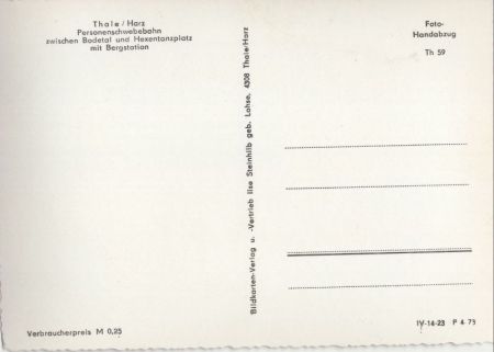 Thale - Personenschwebebahn