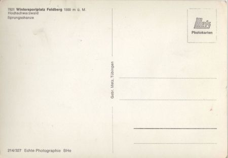 Feldberg / Schwarzwald - Sprungschanze