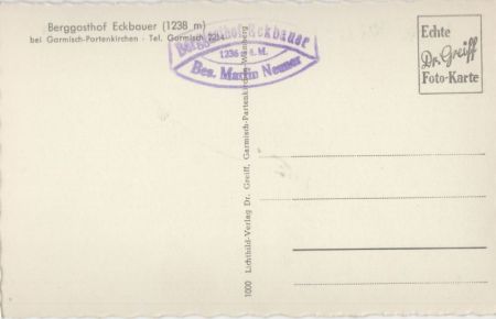 Garmisch-Partenkirchen - Berggasthof Eckbauer Garmisch-Partenkirchen - Berggasthof Eckbauer