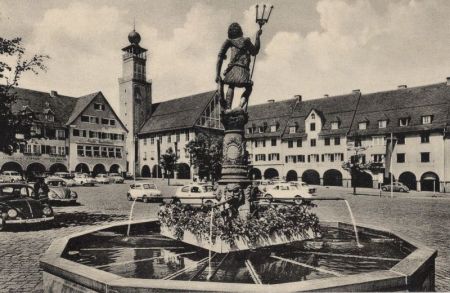 Freudenstadt - Marktplatz am Rathaus Freudenstadt - Marktplatz am Rathaus