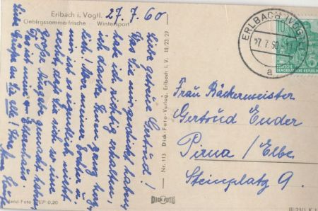 Erlbach - Ansicht von oben Erlbach - Ansicht von oben