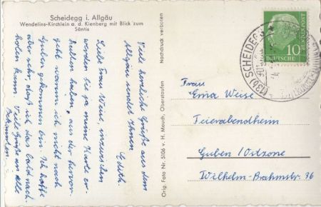 Scheidegg - Wendelins-Kirchlein Scheidegg - Wendelins-Kirchlein