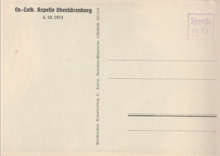Altenberg-Oberbärenburg - Kapelle Altenberg-Oberbärenburg - Kapelle