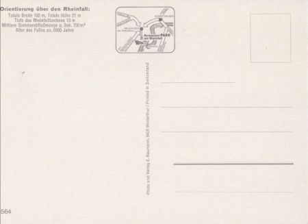 Rheinfall (Wasserfall) - Schweiz - mit Fahnen