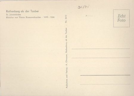 Rothenburg ob der Tauber - St. Jakobskirche, Blutaltar Rothenburg ob der Tauber - St. Jakobskirche, Blutaltar