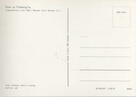 Freiberg - Dom, Tulpenkanzel