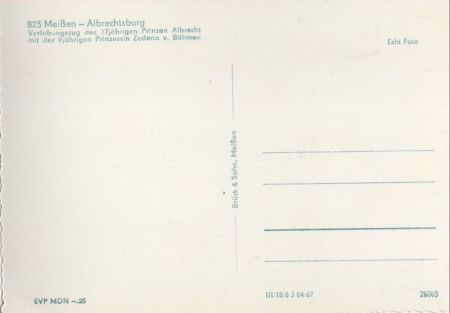 Meißen - Albrechtsburg, Verlobungszug Meißen - Albrechtsburg, Verlobungszug