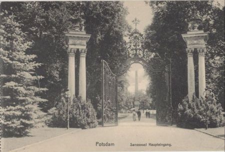 Potsdam - Sanssouci, Haupteingang Potsdam - Sanssouci, Haupteingang