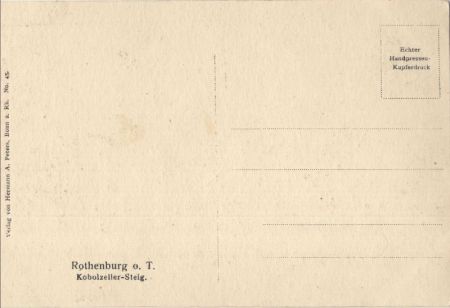 Rothenburg ob der Tauber - Kobolzeller-Steig