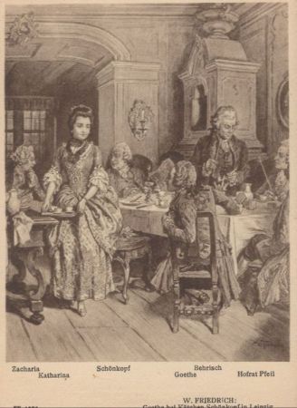 W. Friedrich Goethe bei Kätchen Schönkopf W. Friedrich Goethe bei Kätchen Schönkopf