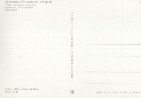 Zinnowitz, Ostseebad - Ferienheim, Wandelhalle Zinnowitz, Ostseebad - Ferienheim, Wandelhalle