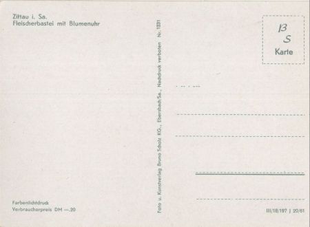 Zittau - Fleischerbastei mit Blumenuhr
